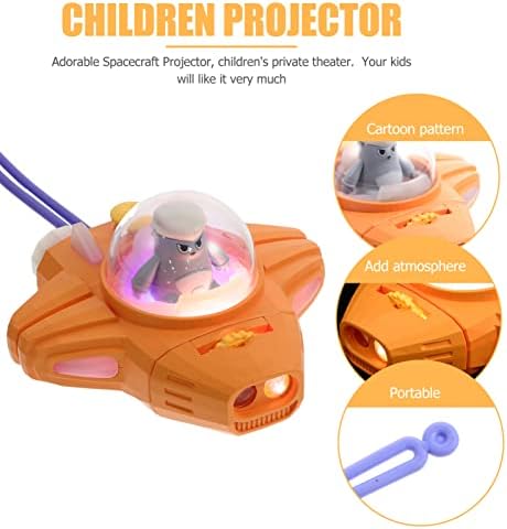 TOYANDONA Kisgyermek Játék Gyerekek Zseblámpa Gyerekek Űrhajó Projektor Vicces Vetítés Játék Rajzfilm Űrhajó Vetítés Játék