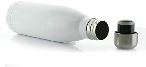Hairyworm személyre Szabott Víz Üveg BPA Mentes, 500ml Sima, Fehér Rozsdamentes Acél Flaska, a Hideg-Meleg Italok, Egyedi