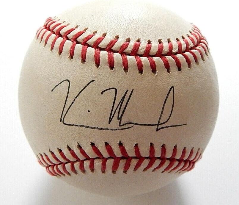 Kevin Mench Aláírt Rawlings OML Baseball Auto Autogram - Dedikált Baseball