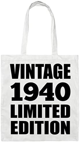 Designsify 83 Szülinapi Vintage 1940 Limited Edition, Pamut Táska Újrafelhasználható Élelmiszerbolt Tengerparti Utazás, Vásárlás,