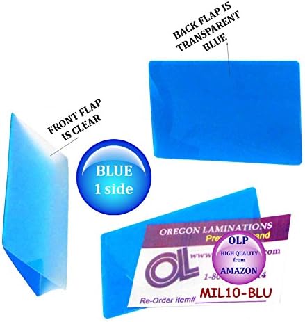LAM-MINDEN Meleg Lamináló Tasak Katonai Kártyát (a Csomag 100) 10 millió 2-5/8 x 3-7/8 Kék/Világos