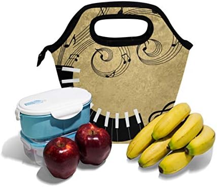 Vipsk Ebéd Bag táska Vízálló Kültéri Utazási Piknik Iskola, a Férfiak, a Nők, valamint a Hallgatói (Zongora)