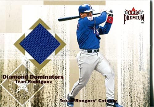 Ivan Rodriguez 2001 Fleer Játék Kopott Jersey Kártya - MLB Meccset Használt Mezek