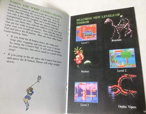 Szuper Castlevania IV. (Super Nintendo, SNES) - Reprodukció videojáték Patron Játék az Esetben, Manuális