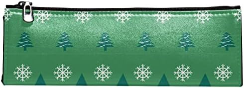 TBOUOBT Ajándékok Férfiaknak a Nők a Smink Táskák Tisztálkodási Tok Kis Kozmetikai Táska, zöld hópihe Karácsony fa