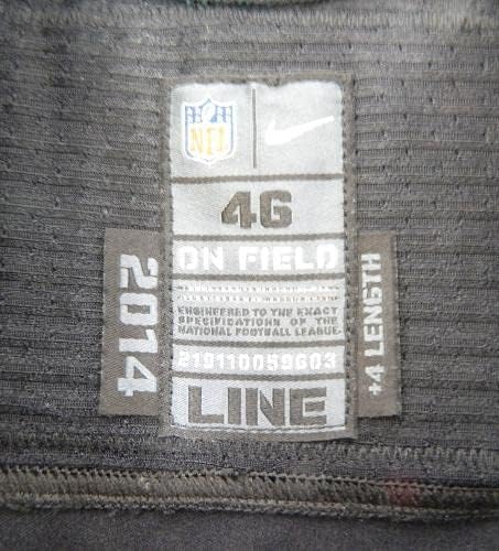 2014 Philadelphia Eagles Wade Smith 73 Játék Kibocsátott Fekete Jersey 46 DP29103 - Aláíratlan NFL Játék Használt Mezek