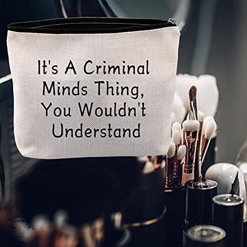 LEVLO Bűnügyi TV-Ihlette Ajándék Ez Egy Bűnöző PsychologyThing nem Értem, Smink Táskák Bűnügyi Pszichológia Rajongók Ajándék