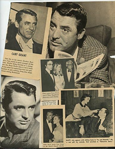 Cary Grant eredeti cikket magazin fotó sokkal S7386
